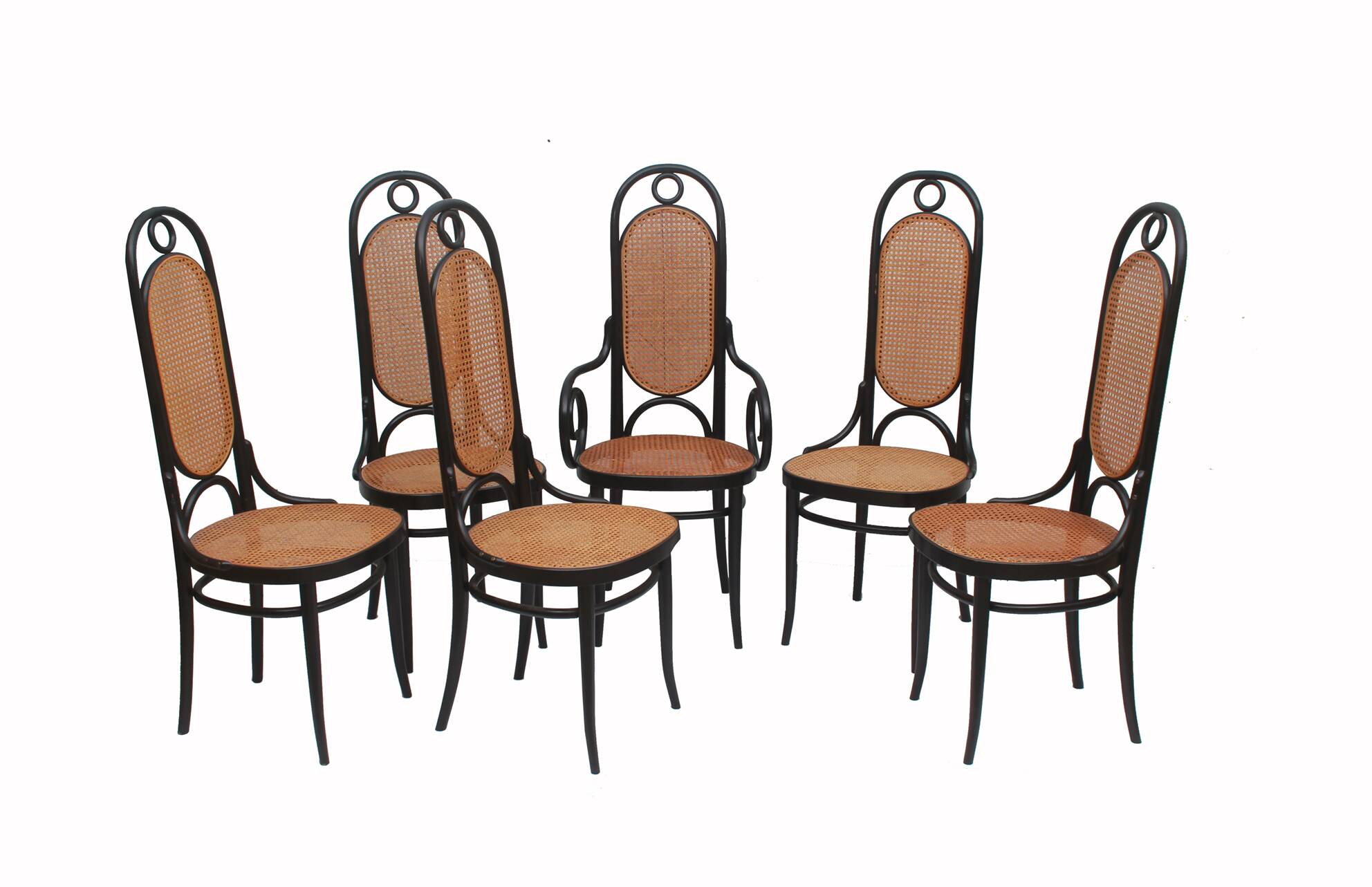 Set of 6 chairs by Thonet 207 R