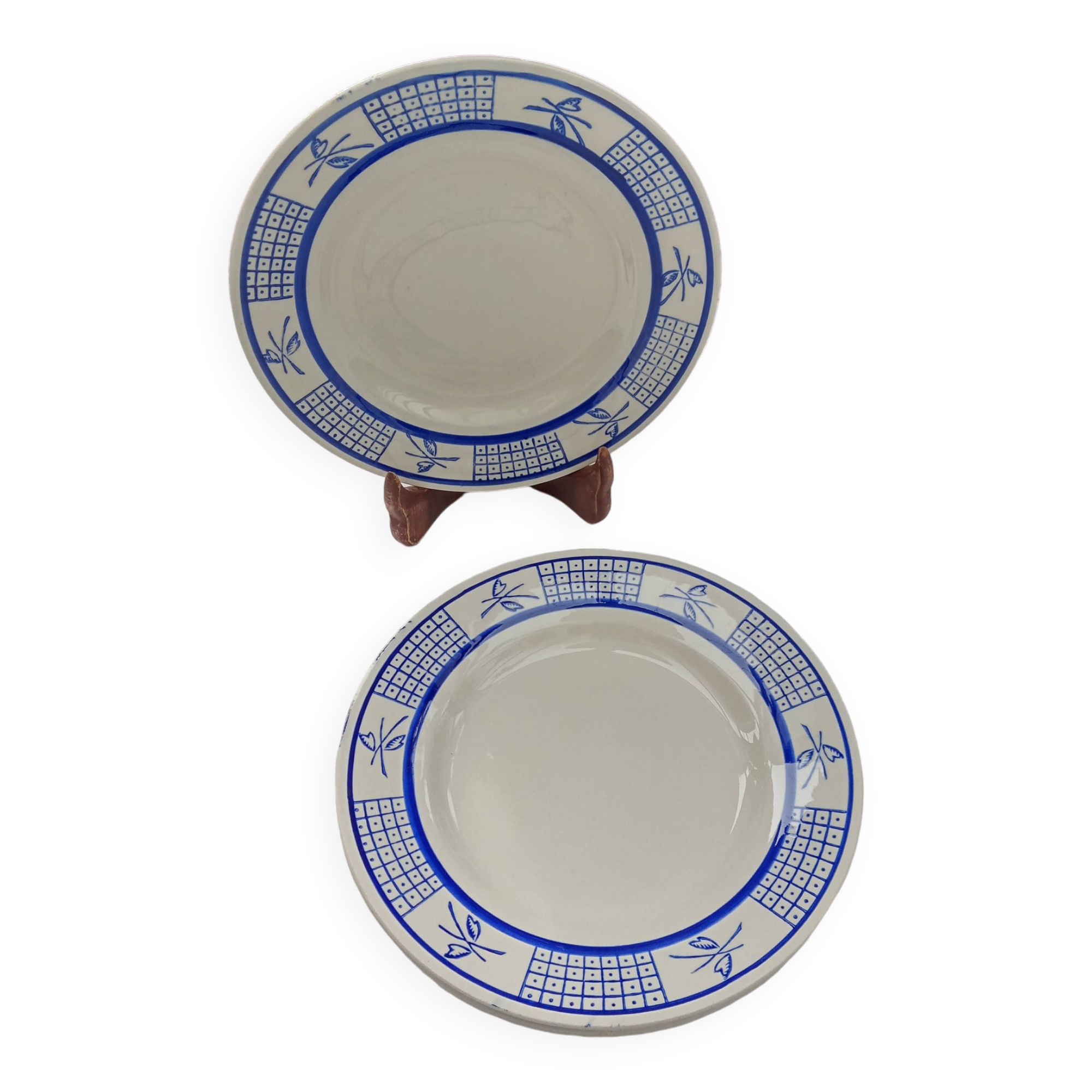 4 assiettes à dessert Gien