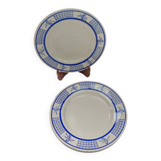 4 Gien dessert plates