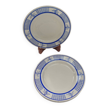 4 assiettes à dessert Gien
