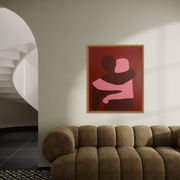 Painting on stretched canvas "can i hold you" 100x81cm