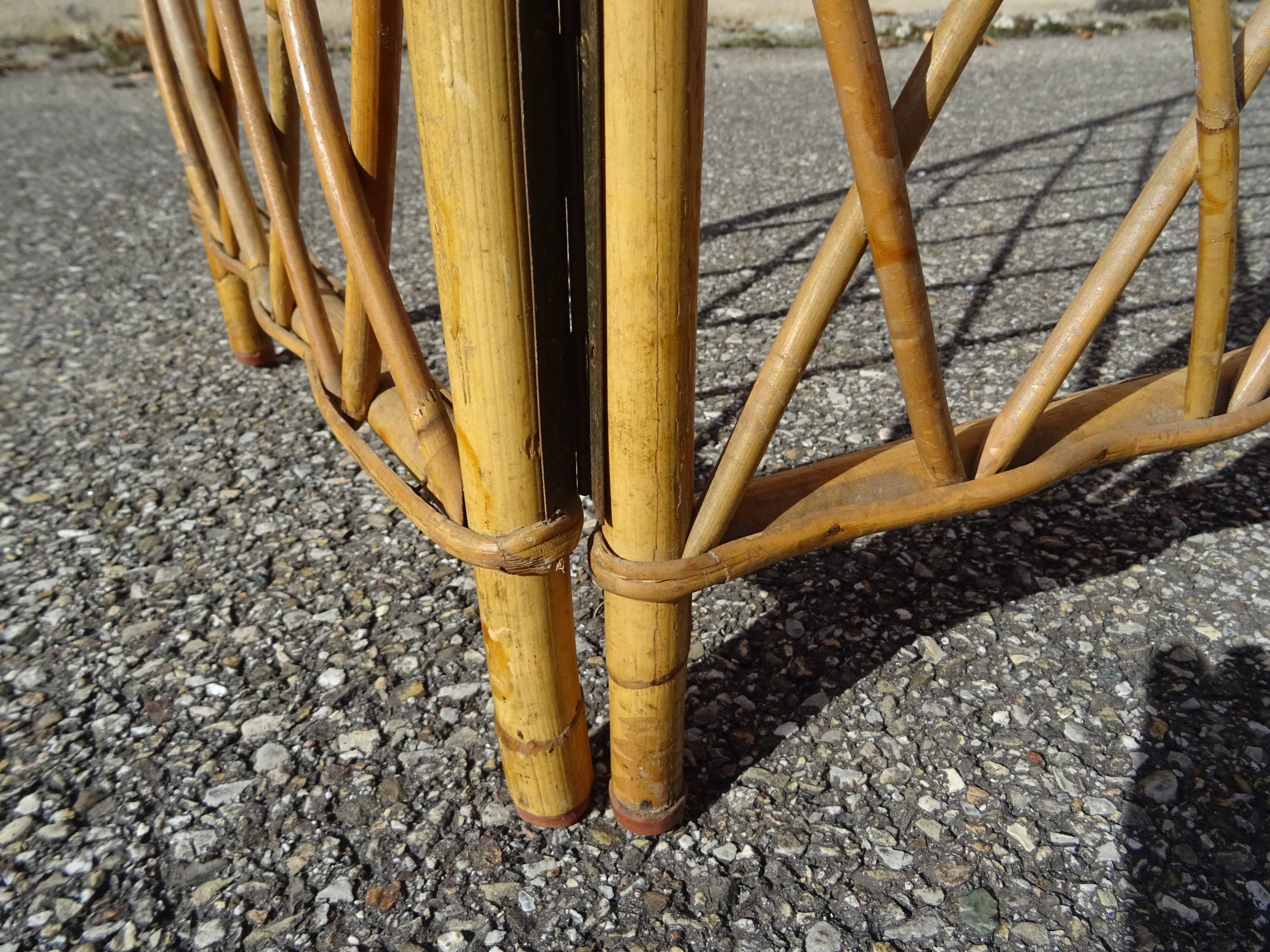 Vintage rattan screen year 60/70
