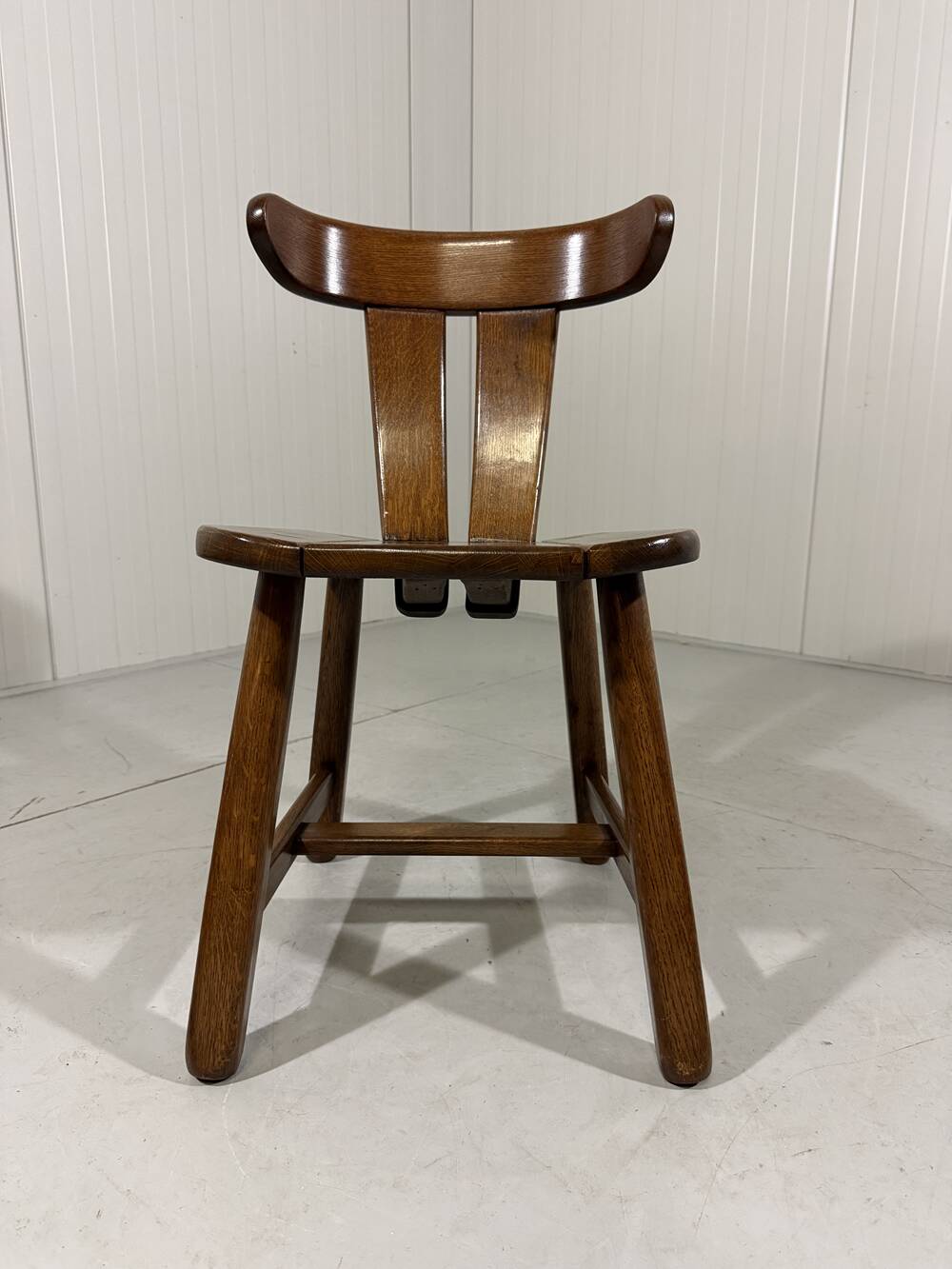 Brutalist oak dining chairs 1970’s