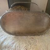 Silver metal bottle cooler