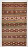 6x10 Striped Turkish Kilim Rug, 170x297Cm