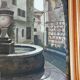 Oil on canvas Lainas Fontaine Saint Paul de Vence signed framed 72 X 62