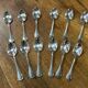 Series of 12 teaspoons in silver metal with their box