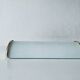 Brass and glass wall light