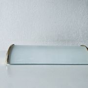 Brass and glass wall light