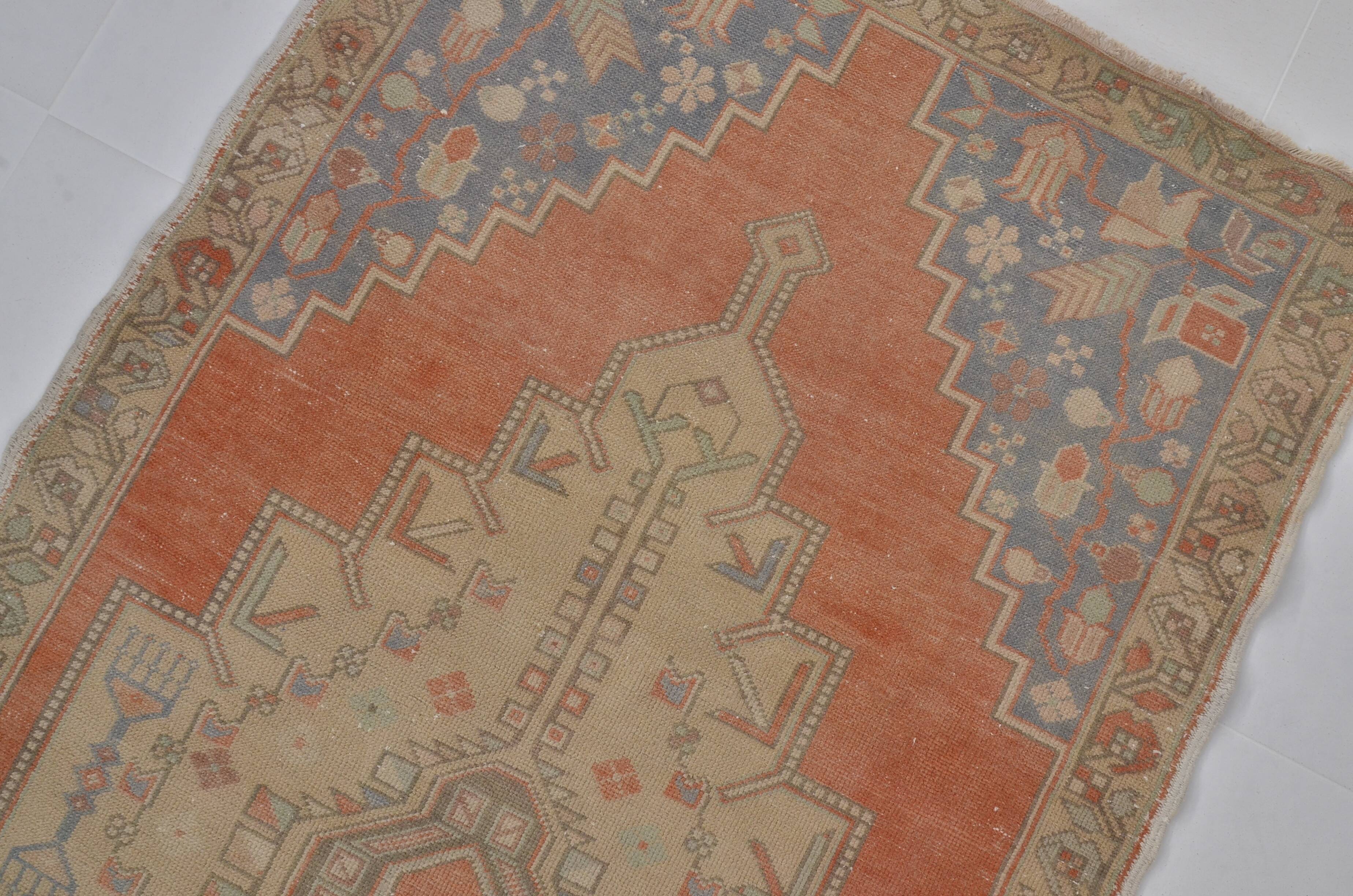 Oushak Handknotted Vintage Carpet sku 2414