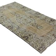 Turkish Anatolian Handmade Vintage Rug 255 cm x 145 cm