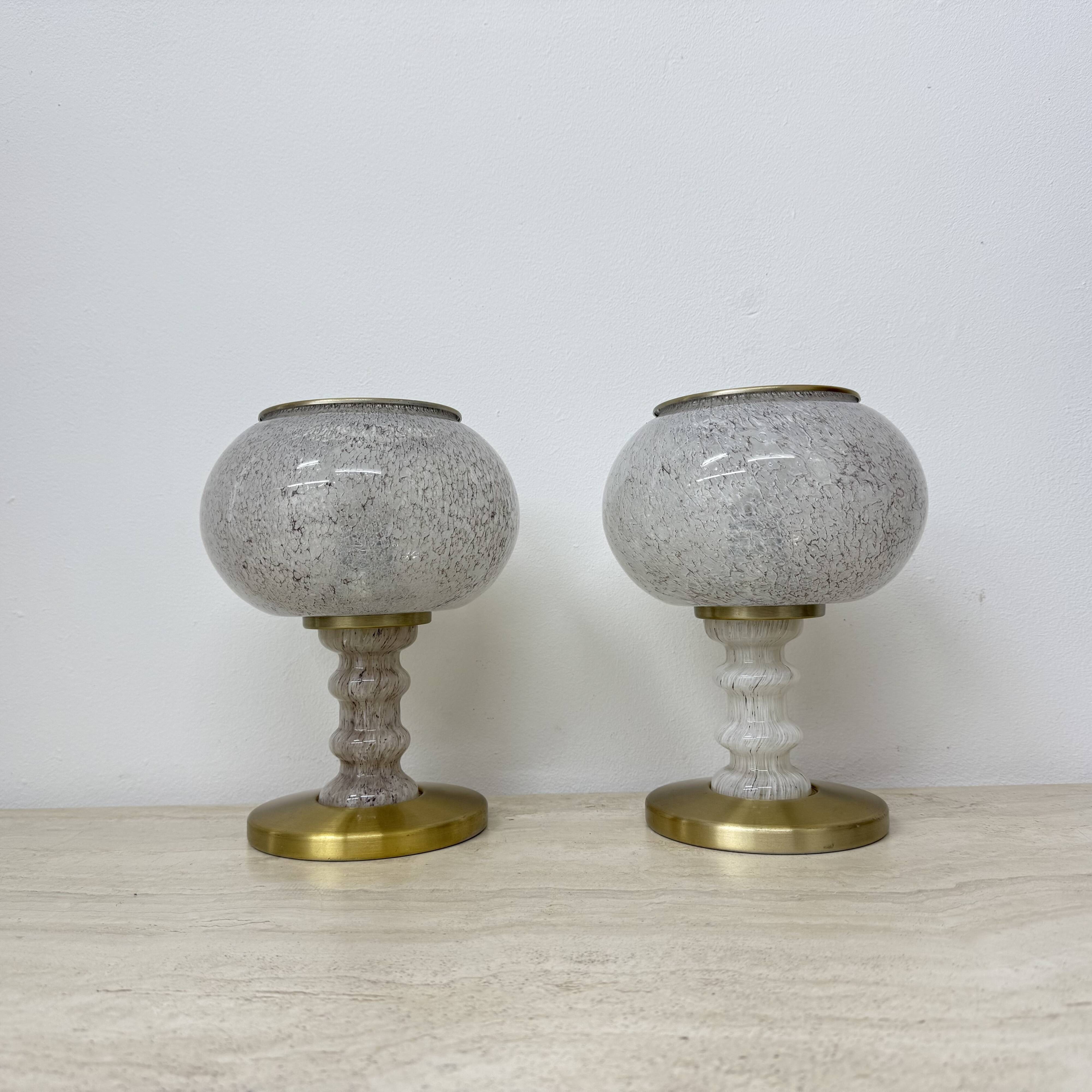 Lot de 2 lampes de table Doria leuchten, années 1970, Allemagne