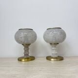 Lot de 2 lampes de table Doria leuchten, années 1970, Allemagne