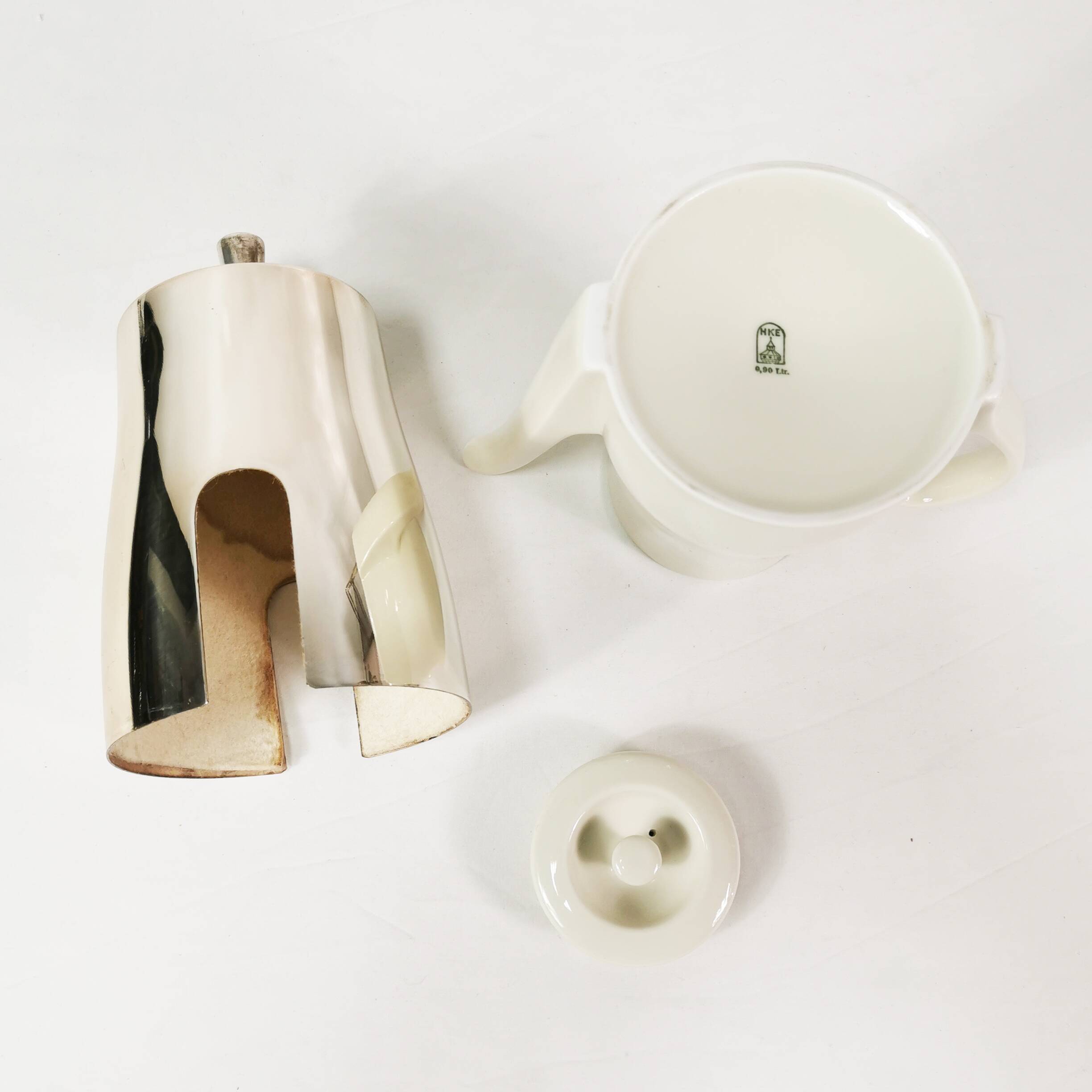 Art Deco jug with warmer, HKE, Germany, 1950s