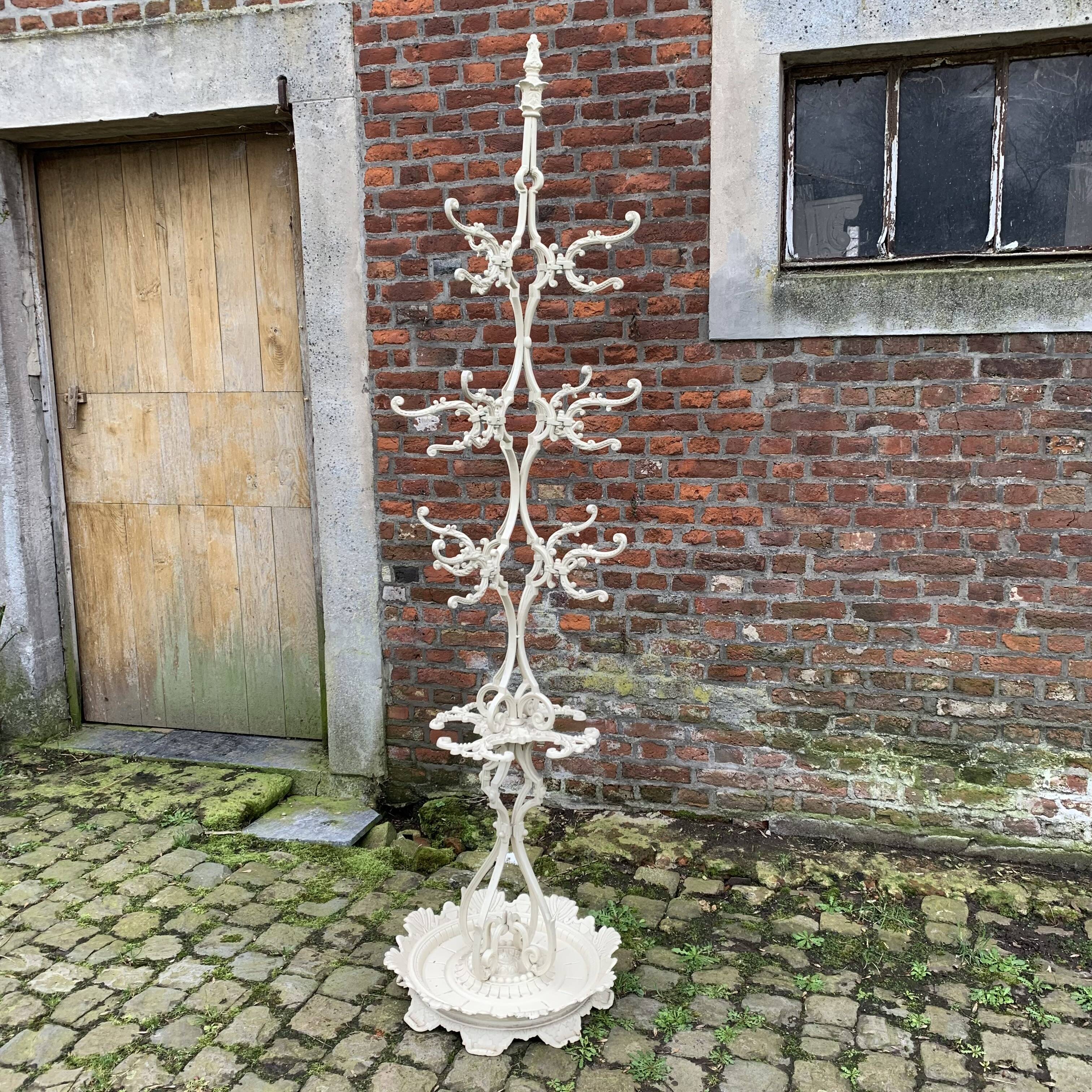 Cast iron coat and umbrella rack 1900