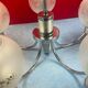 Chandelier "vintage design" 70, 5 fires