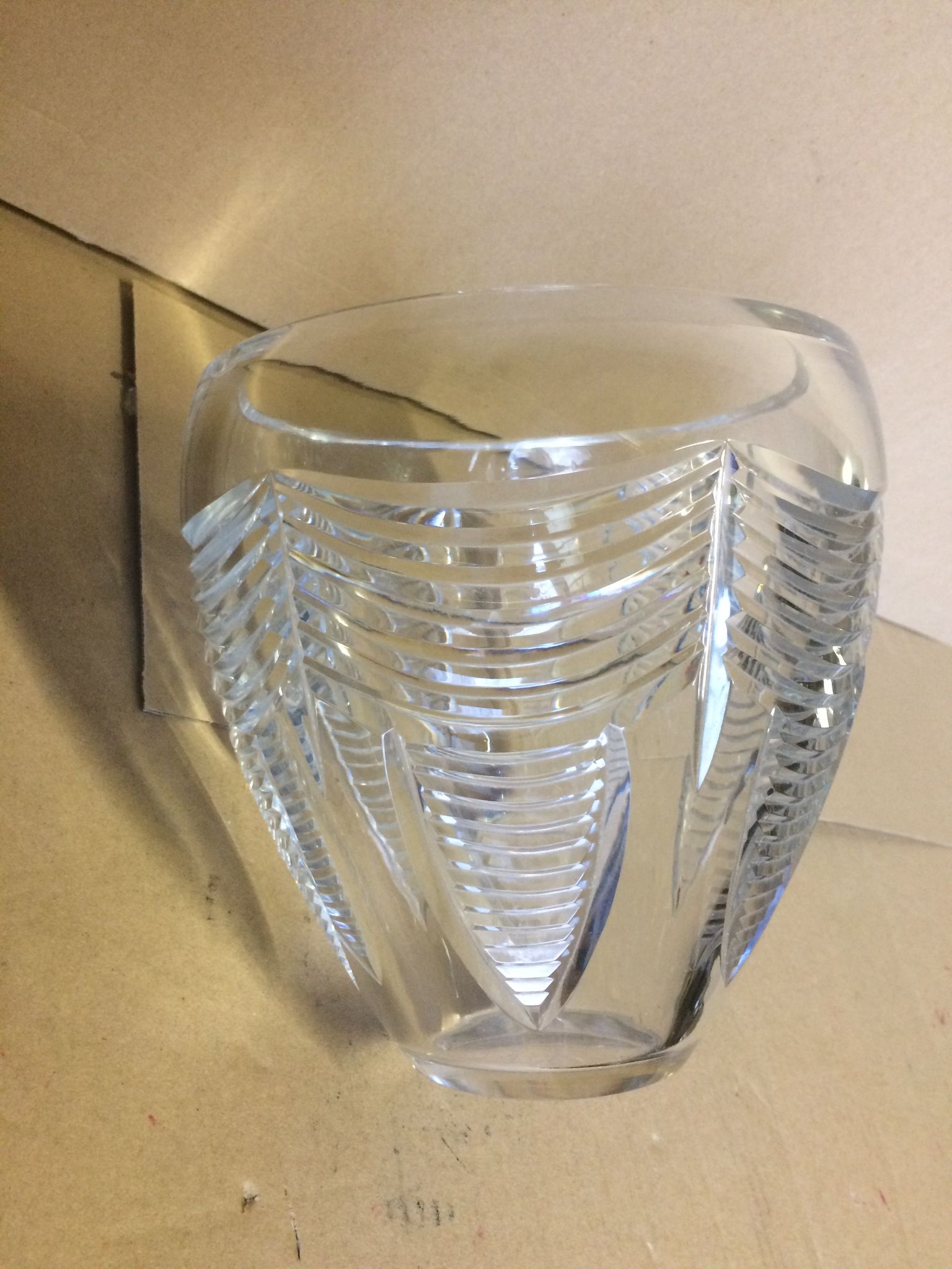Vase Art déco en cristal de Baccarat