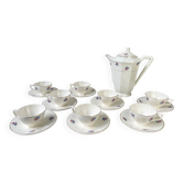 Service à thé vintage en porcelaine fleurie DIGOIN SARREGUEMINES