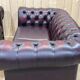 Pair of 2-seater leather Chesterfield sofas from the 1990s by Thomas LLOYD