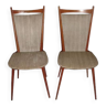 Scandinavian chairs from 1970, skaï marble