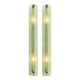 Contemporary Modern Green Graniglia ”Canalina" Murano Glass Wall Sconce-Set