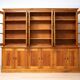 Monumental Pine School Library Bookcase from Warsaw, Poland, 1920s