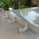 Modernist aluminium coat rack from the 1970s.
