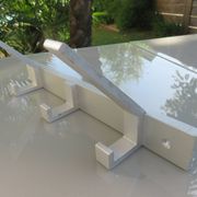 Porte manteau moderniste en aluminium années 70