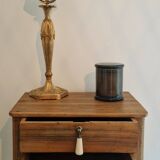 Rustic master piece of furniture, bedside table, late 19th century