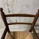 Fauteuil en bois et paille pour enfant