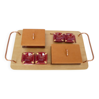 plateau jeux de cartes, cendrier
