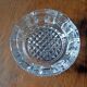 Old cut crystal ashtray Art Deco decor Vintage 40s/50s