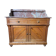 Bathroom cabinet in fir and marble