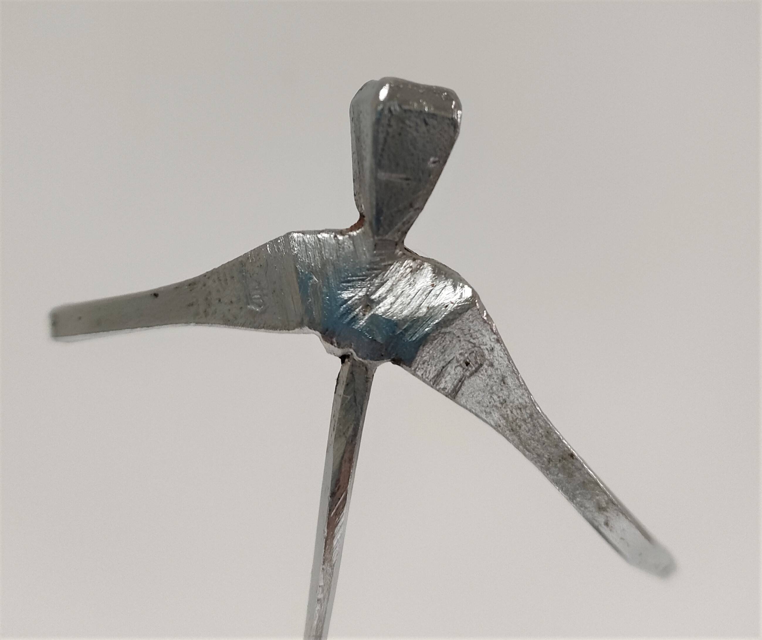 steel sculpture, sportsman's hallmark, goldsmith's crown