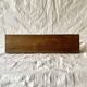 Vintage school coat rack in solid wood - 3 coat hooks in lacquered metal