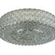 60s 70s ceiling lamp Hustadt Leuchten Germany Plafoniere glass & metal