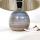 Pair of bedside lamps, rope blinds