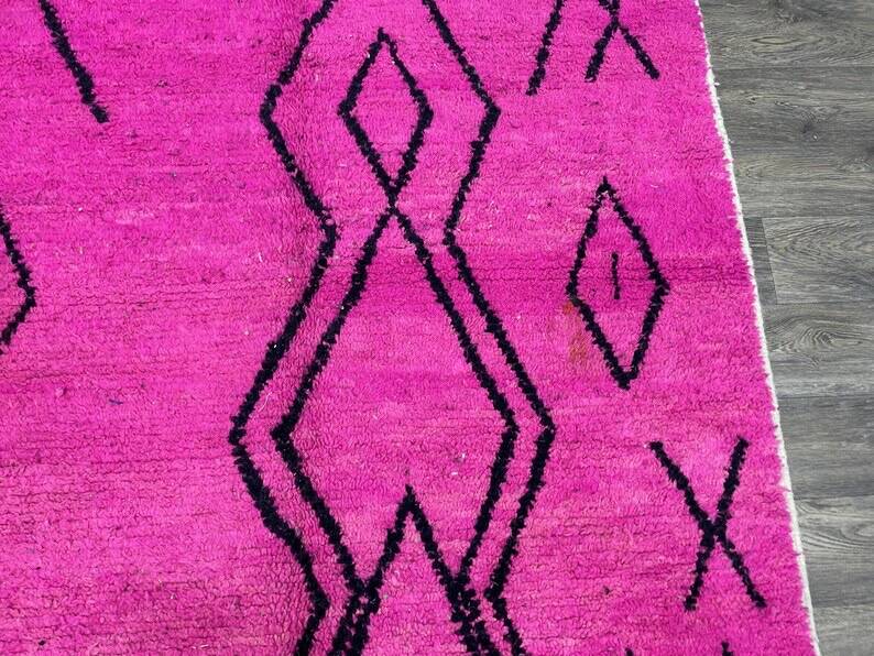 Handmade Berber wool rug