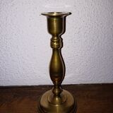 Antique brass candle holder