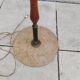 Lampadaire vintage marbre tissu année 50