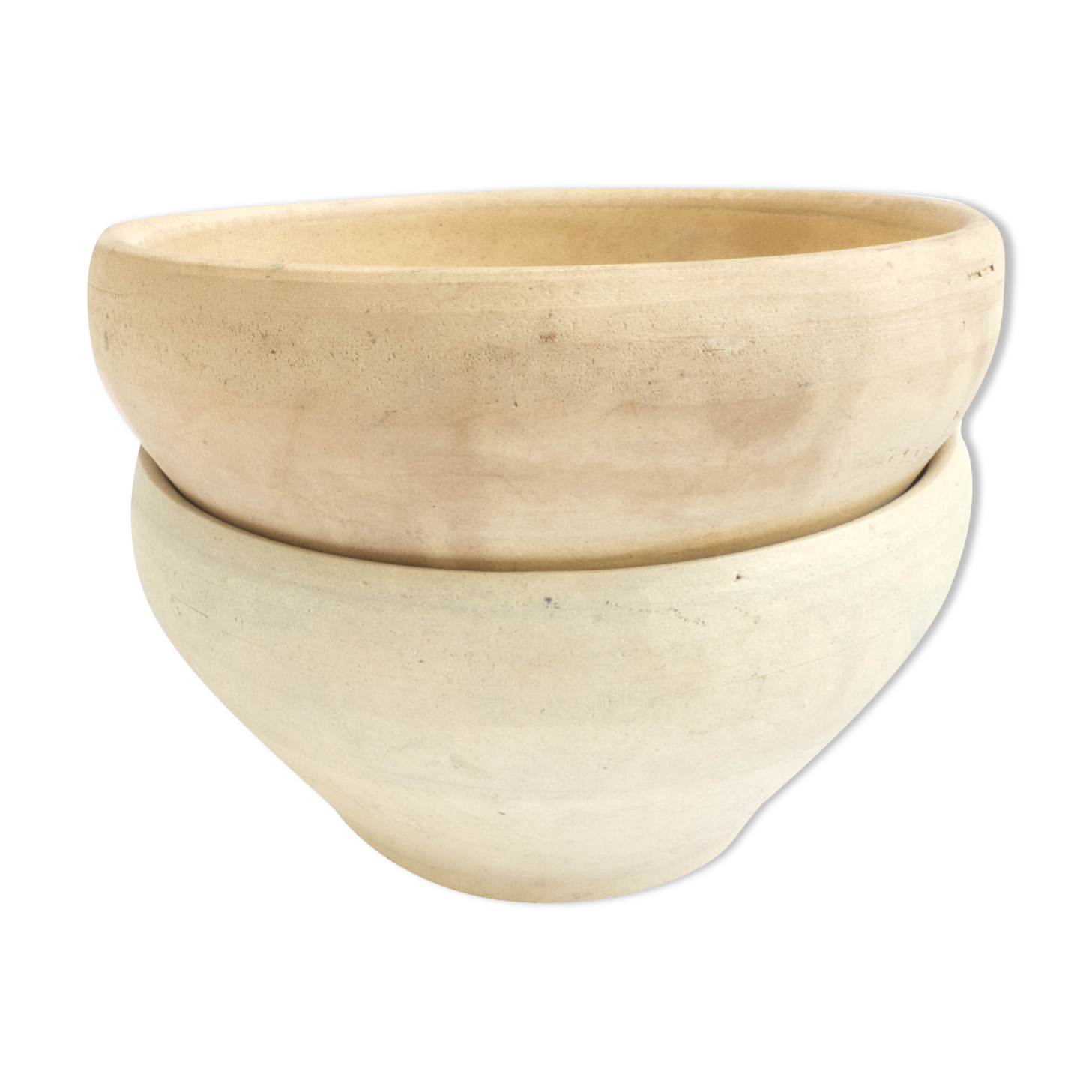 Lot of old sandstone bowls