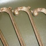 Paires de 2 crochets pour embrasses en laiton ancien