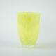 Lemon-coloured glass vase, Danish design, 1970s, made in Denmark