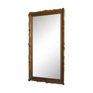 miroir en stuc doré