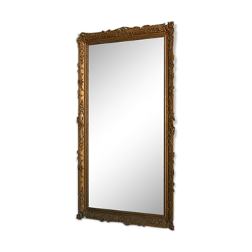 Mirror in time Golden stucco restoration 126x212cm