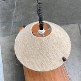 Wood and wool suspension from the mid-century, 1960s.