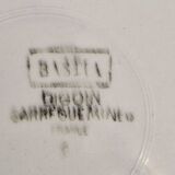 Composition of 6 earthenware dinner plates