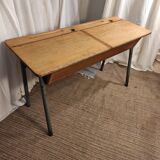 School desk table with locker 1960