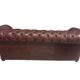 Chesterfield style sofa in vintage brown leather
