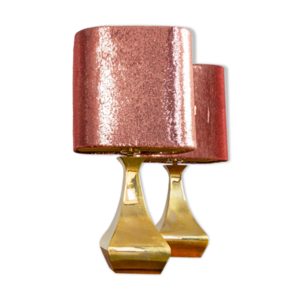 Paire de lampes de table et oreiller